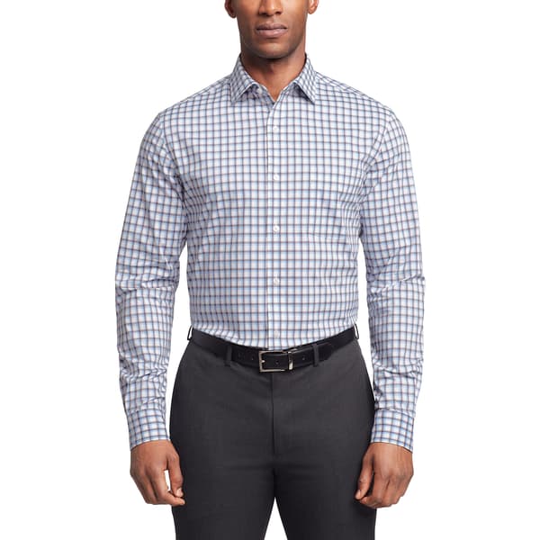 Mens Van Heusen(R) Ultra Wrinkle Free Dress Shirt - Classic Blue - image 