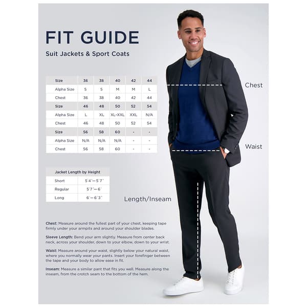 Mens J.M. Haggar® Basketweave Jacket - Blue