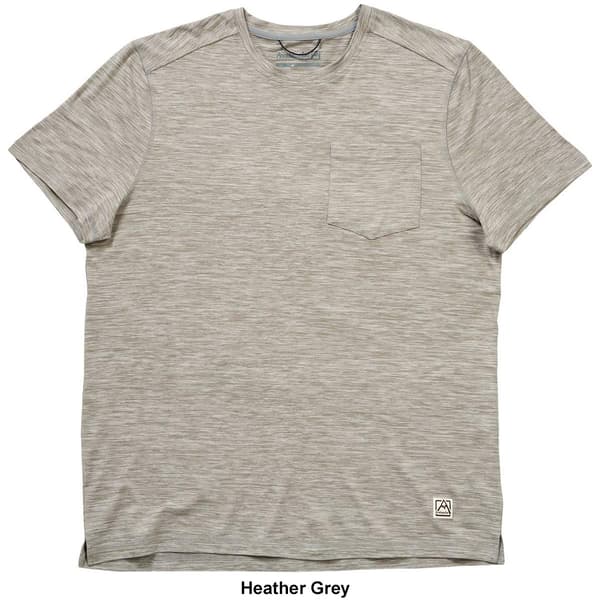 Mens Avalanche&#174; Short Sleeve Space Dye Chest Pocket Tee
