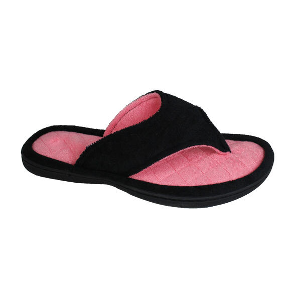 Womens Ellen Tracy Terry Thong Slippers - image 