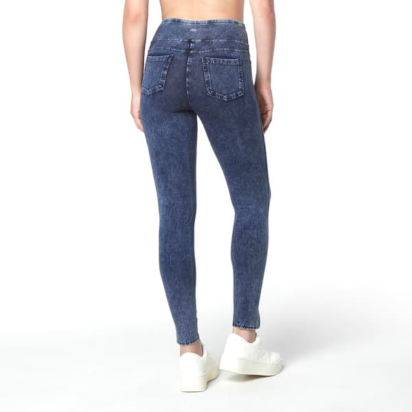 Womens Andrew Marc Sport 7/8 Denim Leggings w/Forward Vents
