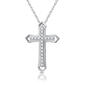 Nova Star&#40;R&#41; 1/10cttw. Lab Grown Diamond Double Cross Pendant - image 1