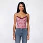 Juniors Madden Girl Corset Top w/ Flower Trim - image 1