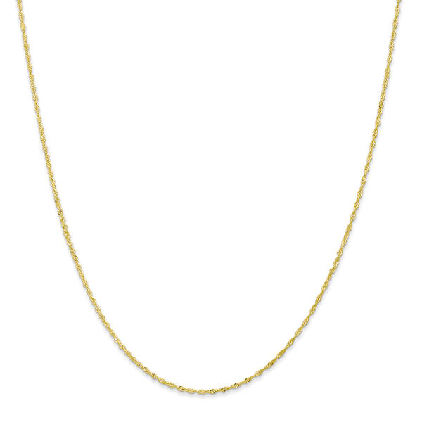 Adult Unisex Gold Classics&#40;tm&#41; 10kt. 20in. Singapore Chain Necklace - image 