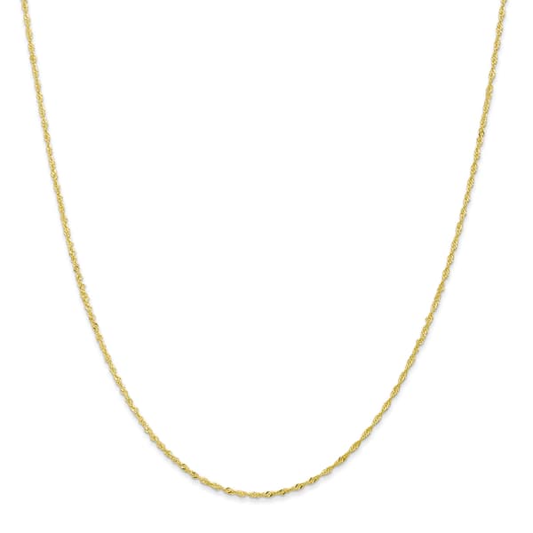 Adult Unisex Gold Classics&#40;tm&#41; 10kt. 20in. Singapore Chain Necklace - image 