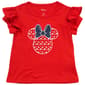 Toddler Girl Disney Minnie Glitter Stars Americana Tee - image 1
