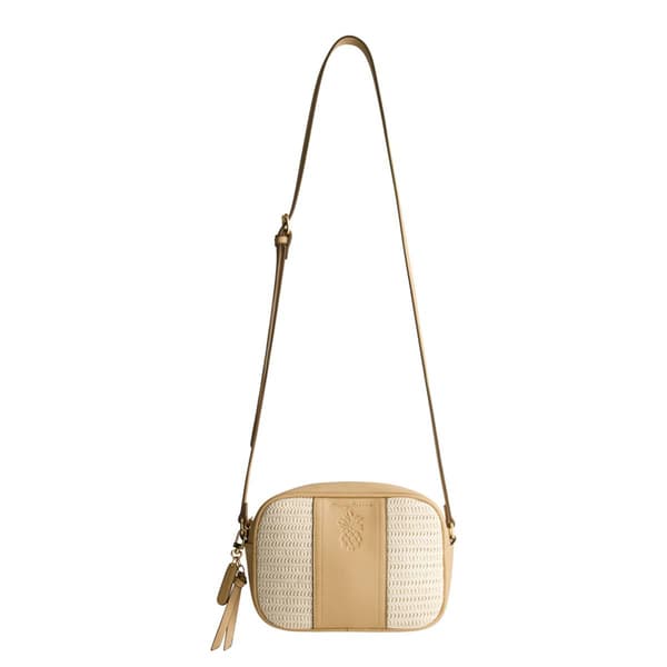 Tommy Bahama Camera Bag w/ Straw Accents