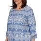 Plus Size Alfred Dunner Camden Market Embroidered Lace Blouse - image 5