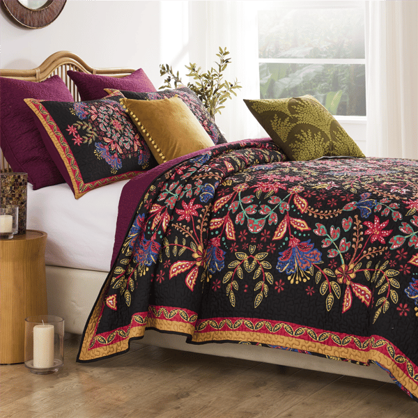 Greenland Home Fashions™ Jessa Ornate Botannical Quilt Set