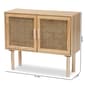 Baxton Studio Maclean Natural Brown Wood 2-Door Sideboard Buffet - image 10
