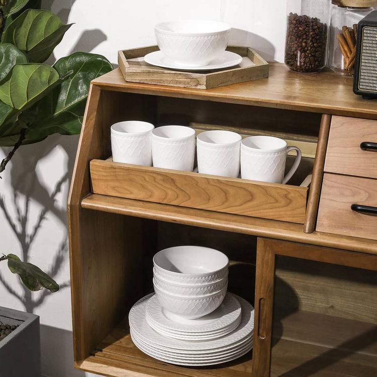 Stone Lain Alexandria 16pc. Bone China Dinnerware Set