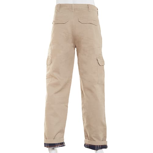 Mens Pants 40X32 Fleece-Lined Cargo Solid Work 40