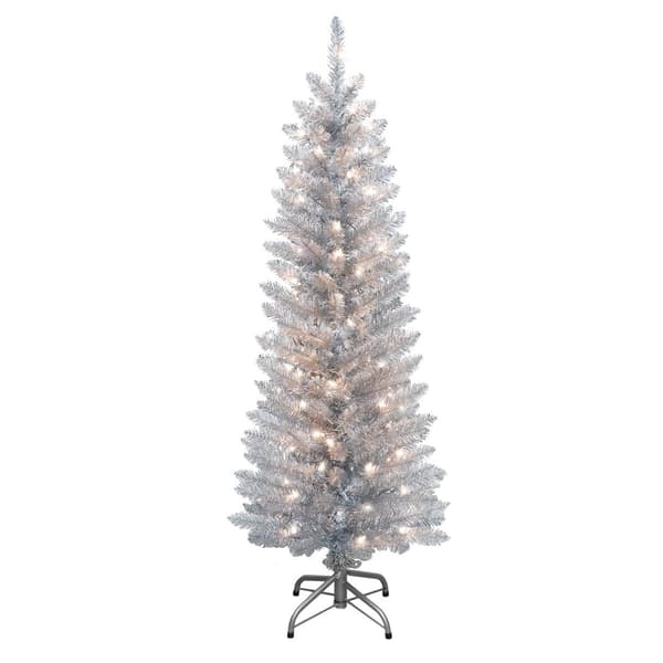 Puleo International 4.5ft. Pre-Lit Tinsel Christmas Tree - image 