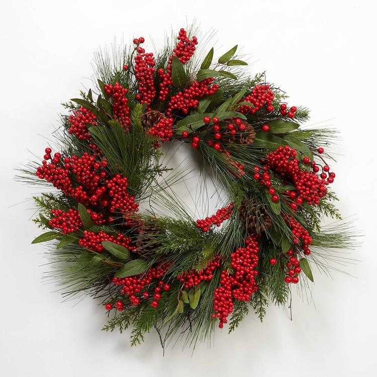 Pinecone Berry Wreath