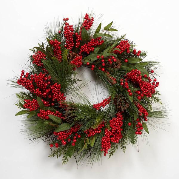 Pinecone Berry Wreath - image 