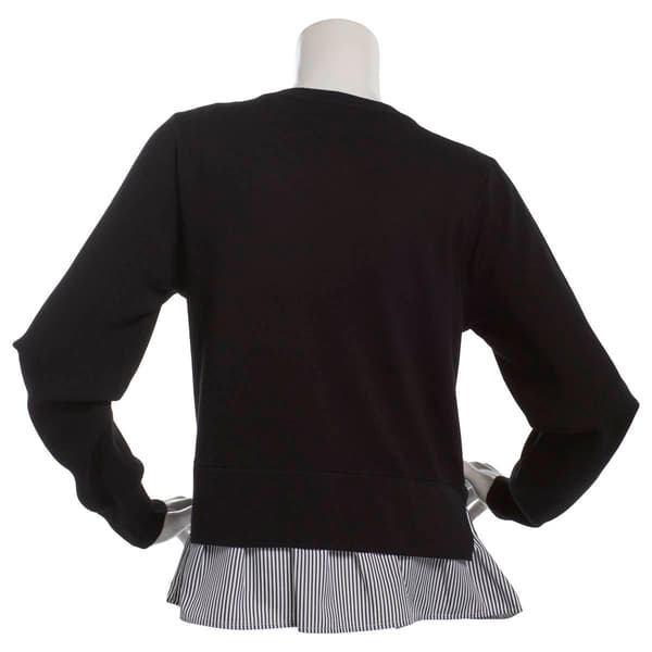 Womens Nanette Lepore Long Sleeve Soutache Bow Sweater