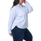 Plus Size Gloria Vanderbilt Livia Stripe Casual Button Down - image 3