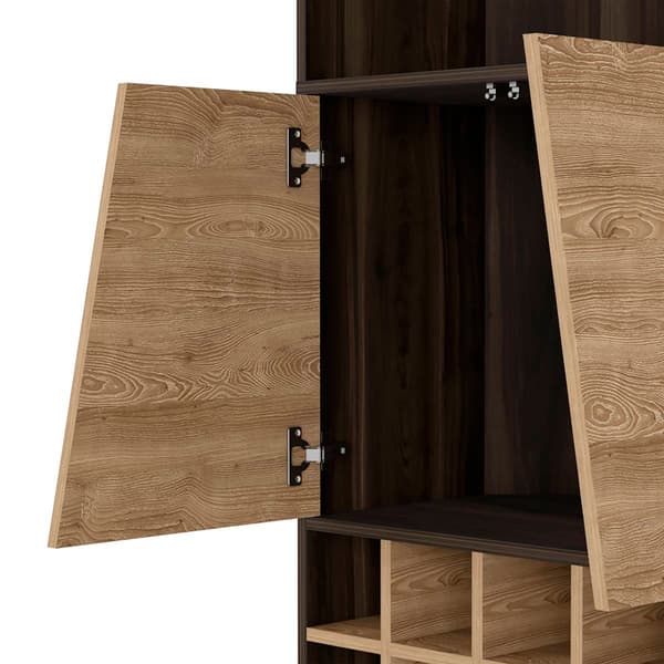 FM FURNITURE Bahamas Dark Oak Corner Bar