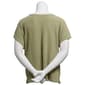 Plus Size FrenchTextured Knit Dolman Short Sleeve Blouse - image 2