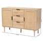 Baxton Studio Harrison Natural Brown Wood 3-Drawer Sideboard - image 8