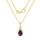 February Birthstone Simulated Amethyst & Cubic Zirconia Pendant - image 1