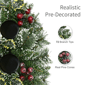 Puleo International 30in. LED Snowy Silverton Pine Centerpiece - image 5