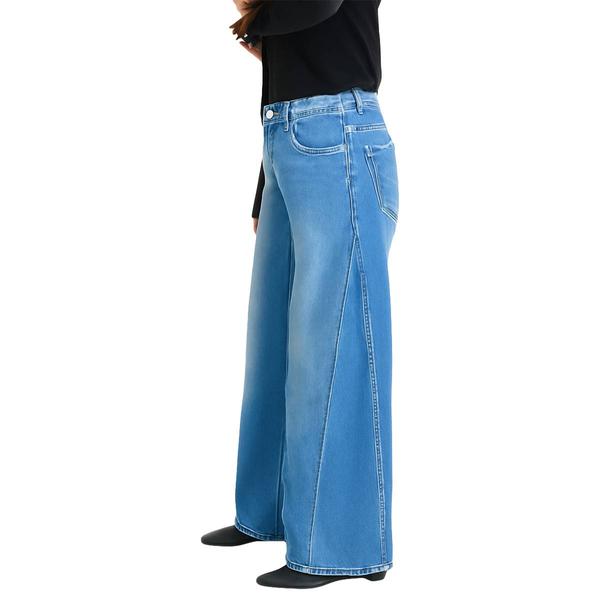 Womens CITY BLUES Side Gusset Wide Leg Jeans