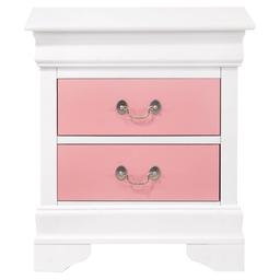 Passion Furniture Louis Philippe 2-Drawer Nightstand