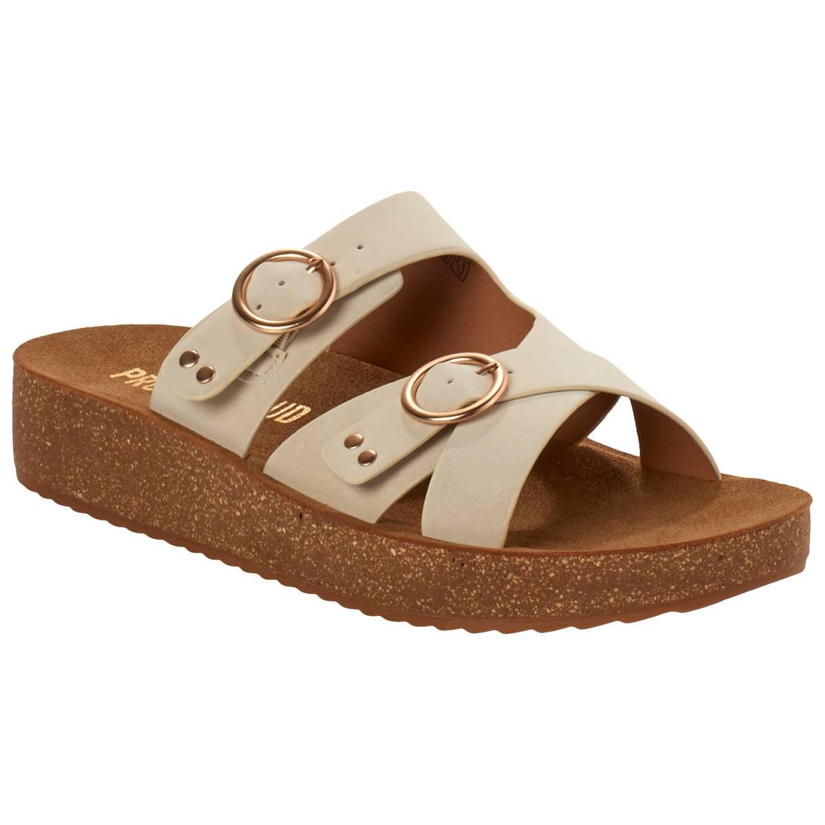 Womens Project Cloud Koral Footbed Sandals