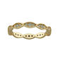 Athra 14kt. Gold Over Sterling Silver Cubic Zirconia Band Ring - image 1