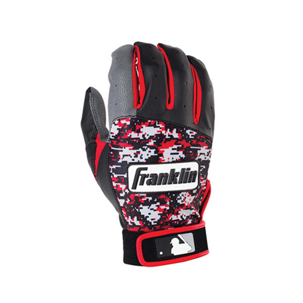 Franklin(R) Adult Digitek Batting Gloves - Black/Red - image 