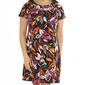 Plus Size MSK Sleeveless Print ITY Grommet Trim Dress - image 3