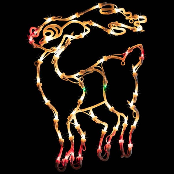 Northlight Seasonal 18in. Double Sided Reindeer Window Silhouette