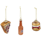 Northlight 3pc. Pizza Burger and Beer Glass Christmas Ornaments - image 3