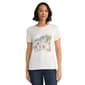Womens Jones New York Short Sleeve Scenic Graphic Top - image 1