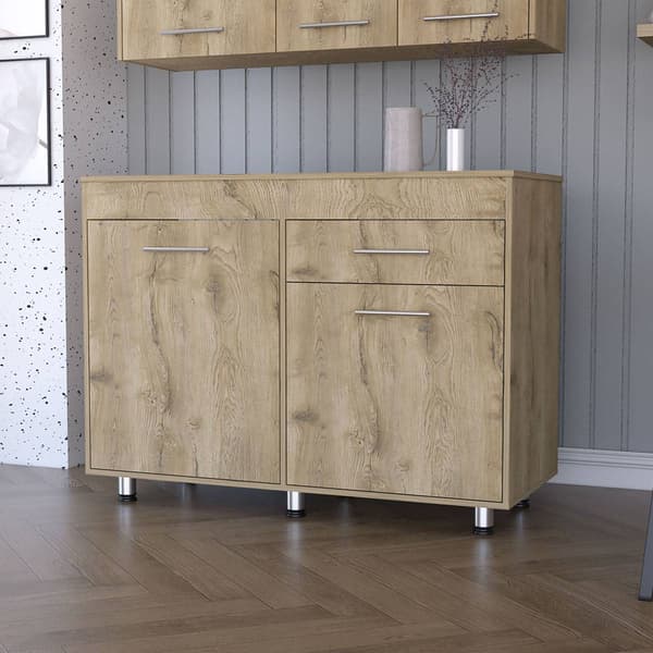 FM FURNITURE Saturn Macadamia Utility Base Cabinet