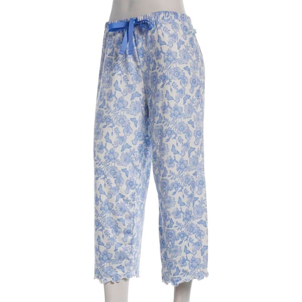 Womens Jessica Simpson Floral Toile Capri Pajama Pants - image 