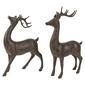 Northlight Seasonal 14in. Deer Christmas Figurines - Set of 2 - image 1