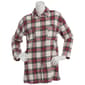 Womens NY Collection Plaid Patch Pockets Button Down - Cream Red - image 2