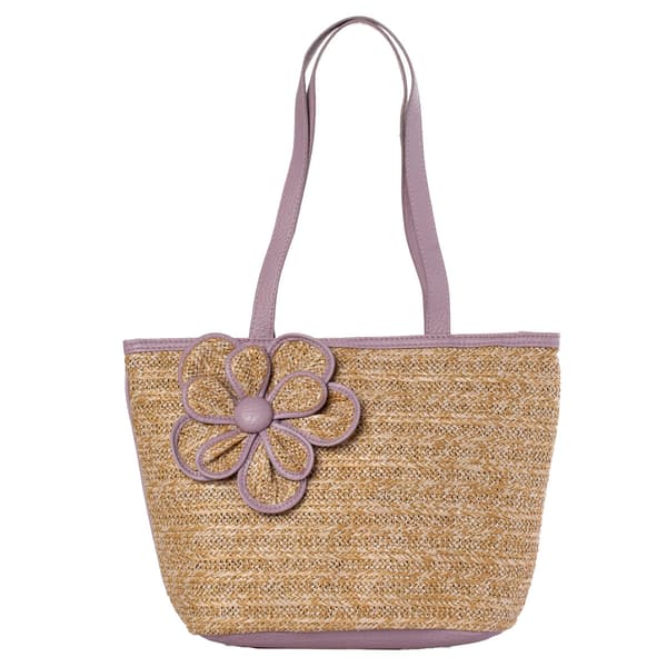 Bueno Straw Flower Tote