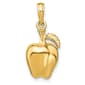 Unisex Gold Classics(tm) 14kt Gold 3D Apple Charm - image 1