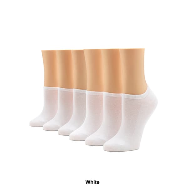 Womens HUE&#174; 6pk. Cotton Mesh Sport No Show Socks