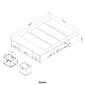 South Shore Flexible Platform Bed w/Storage & Baskets - image 9