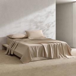 Calvin Klein Washed Percale Cotton 4pc. 200 TC Sheet Set