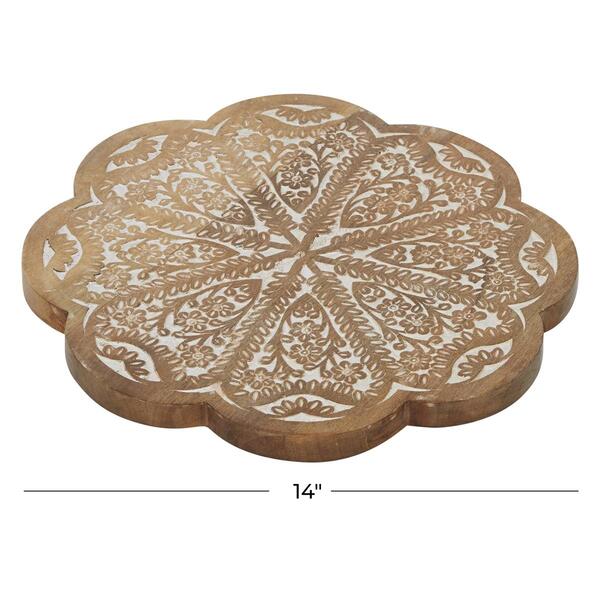 9th & Pike&#174; Small Round Rustic Lazy Susan