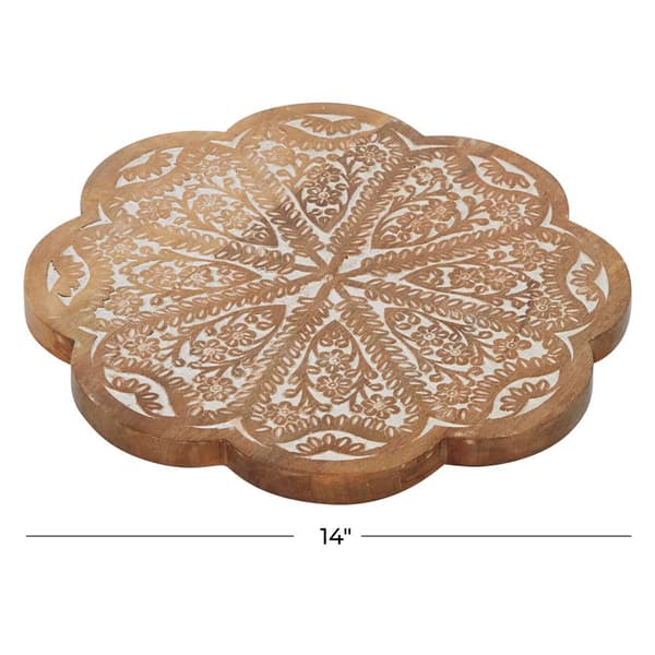 9th & Pike&#174; Small Round Rustic Lazy Susan