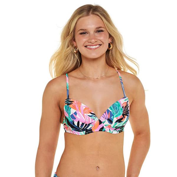 Juniors Raisins & Island Soul Moonshadow Tropical Swim Top