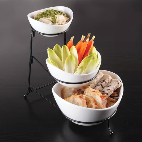Gracious Dining 3 Tier Round Bowl Serving Set - image 