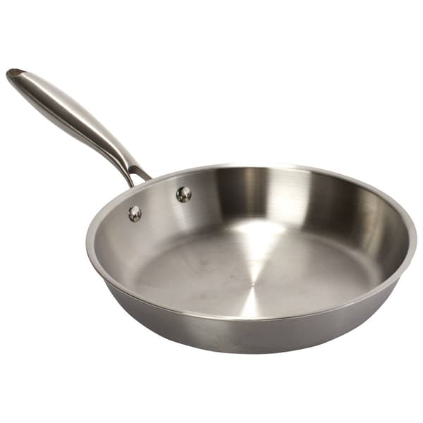 Bombay 10in. Round Tri-Ply Stainless Steel Fry Pan - image 