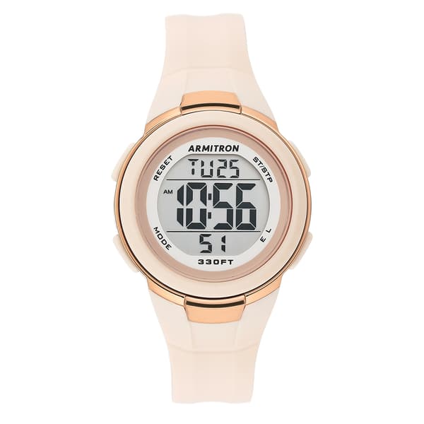 Womens Armitron Digital Chronograph Watch - 45-7126PBH - image 